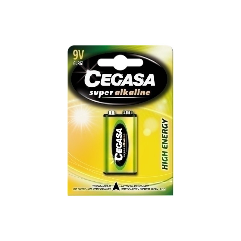 000145-PILAS CEGASA ALCALINA 6LR61 B/1 precio por 1 unidades