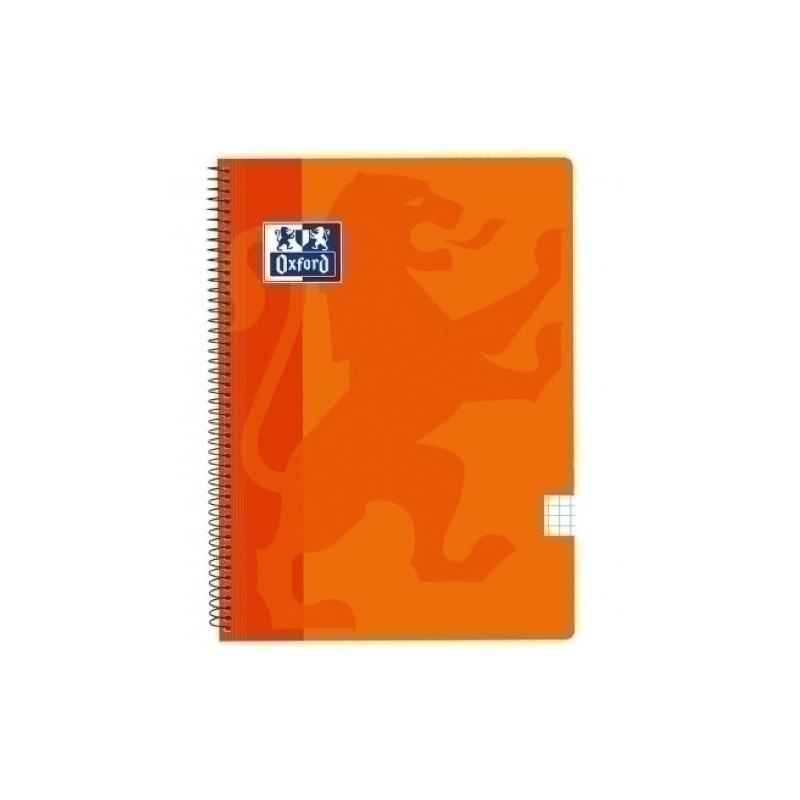 400121817-BLOCK OXF.SCH.PP Fº 80h CD.5 NARANJA precio por 5 unidades