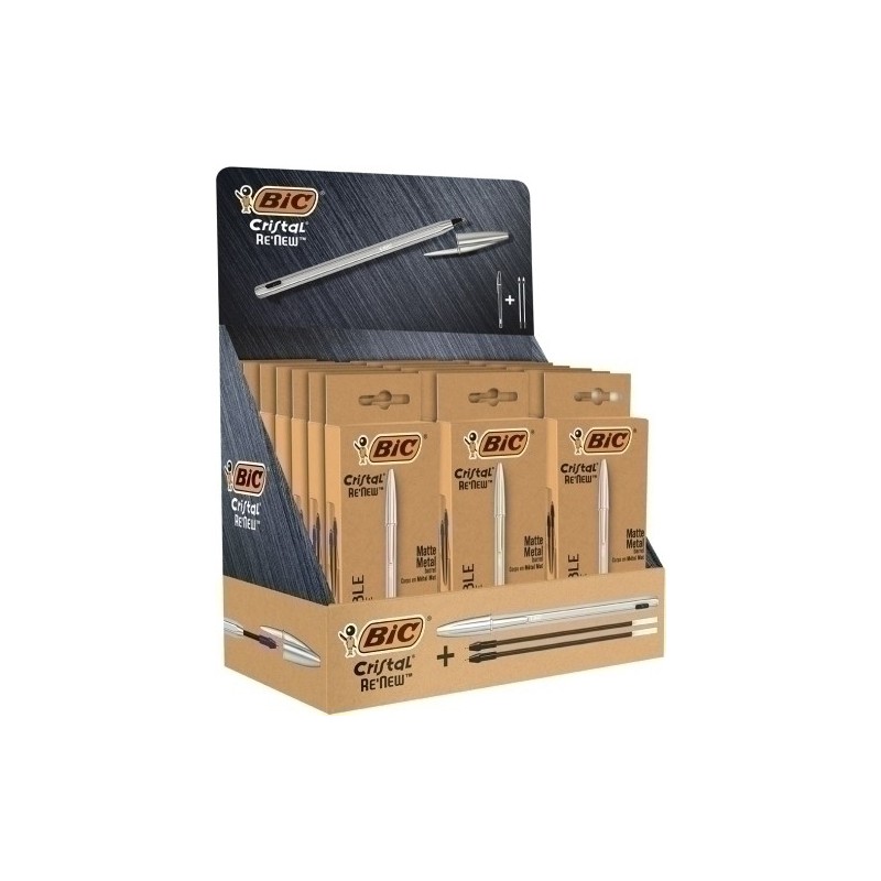 501036-BOLIG.BIC CRISTAL RE´NEW METAL EXP.21 precio por 1 unidades