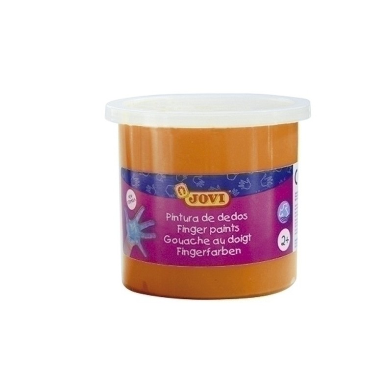 56006-PINTURA DEDOS JOVI 125 ml NARANJA precio por 5 unidades