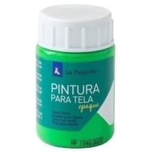 208622-PINT. TELA PAJARITA 35 ml FLUOR VERDE precio por 6 unidades