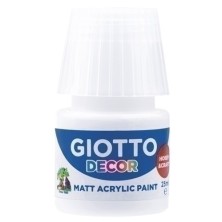 F538101-PINTURA ACRIL.GIOTTO 25 ml BLANCO precio por 6 unidades