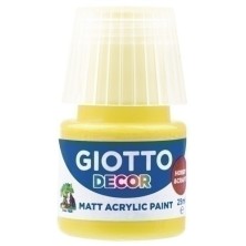 F538102-PINTURA ACRIL.GIOTTO 25 ml AMARILLO precio por 6 unidades