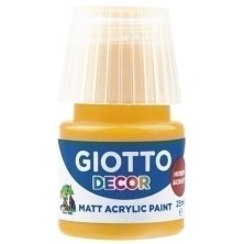 F538104-PINTURA ACRIL.GIOTTO 25 ml AMARILLO OSCU precio por 6 unidades