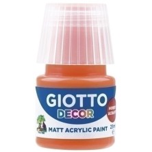 F538105-PINTURA ACRIL.GIOTTO 25 ml NARANJA precio por 6 unidades