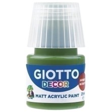 F538113-PINTURA ACRIL.GIOTTO 25 ml VERDE BOSQUE precio por 6 unidades