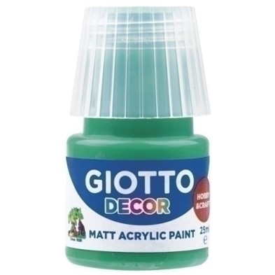 F538114-PINTURA ACRIL.GIOTTO 25 ml VERDE ESMERAL precio por 6 unidades