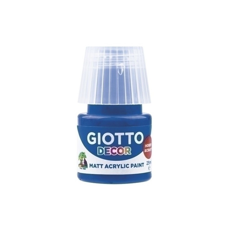 F538117-PINTURA ACRIL.GIOTTO 25 ml AZUL ULTRAMAR precio por 6 unidades