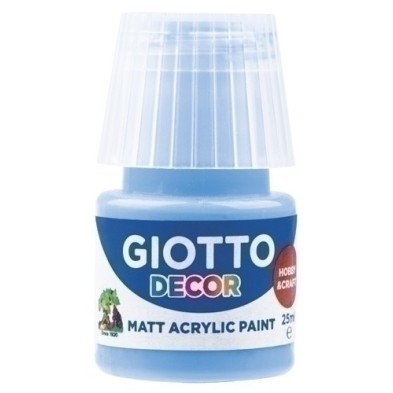 F538118-PINTURA ACRIL.GIOTTO 25 ml AZUL CELESTE precio por 6 unidades