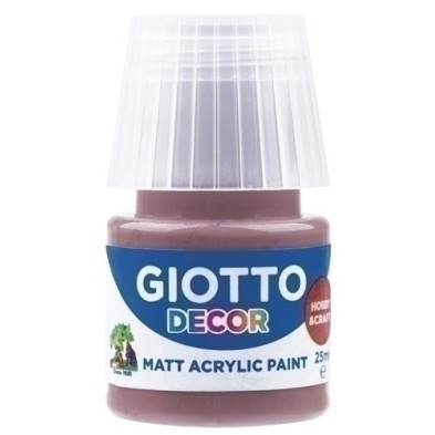 F538123-PINTURA ACRIL.GIOTTO 25 ml MARRON TIERRA precio por 6 unidades