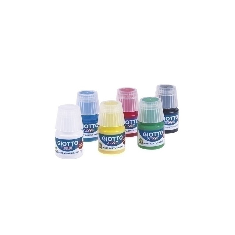 F538200-PINTURA ACRIL.GIOTTO 25 ml SURTIDO E.6 precio por 1 unidades