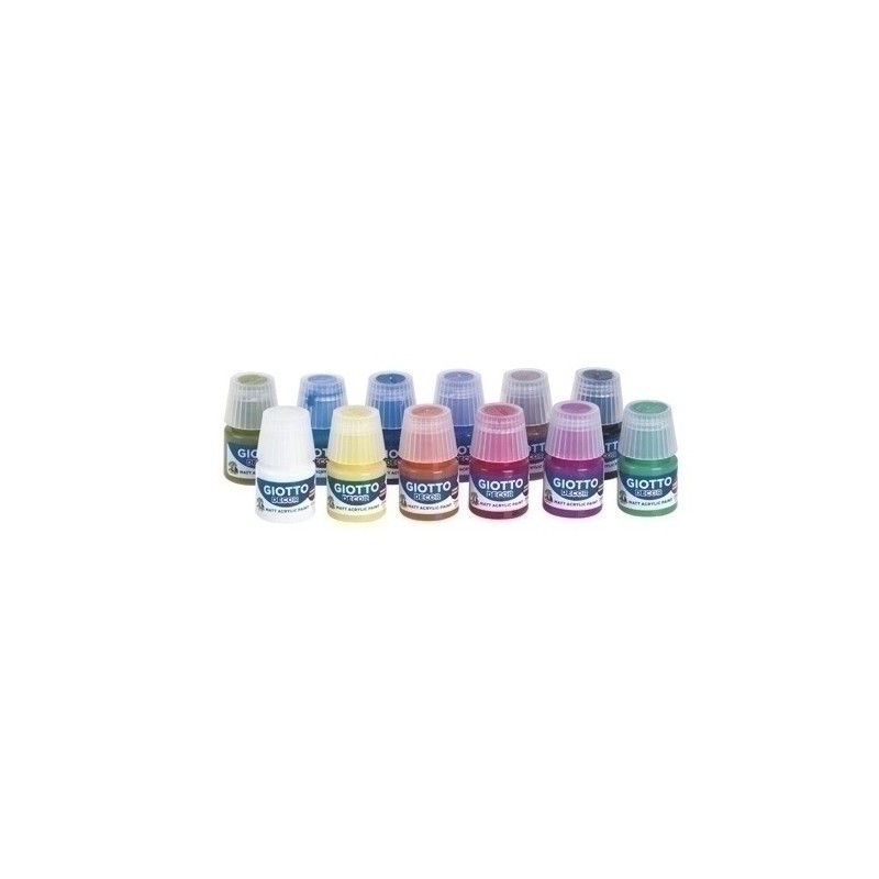 F530600-PINTURA ACRIL.GIOTTO 25 ml SURTIDO E.12 precio por 1 unidades