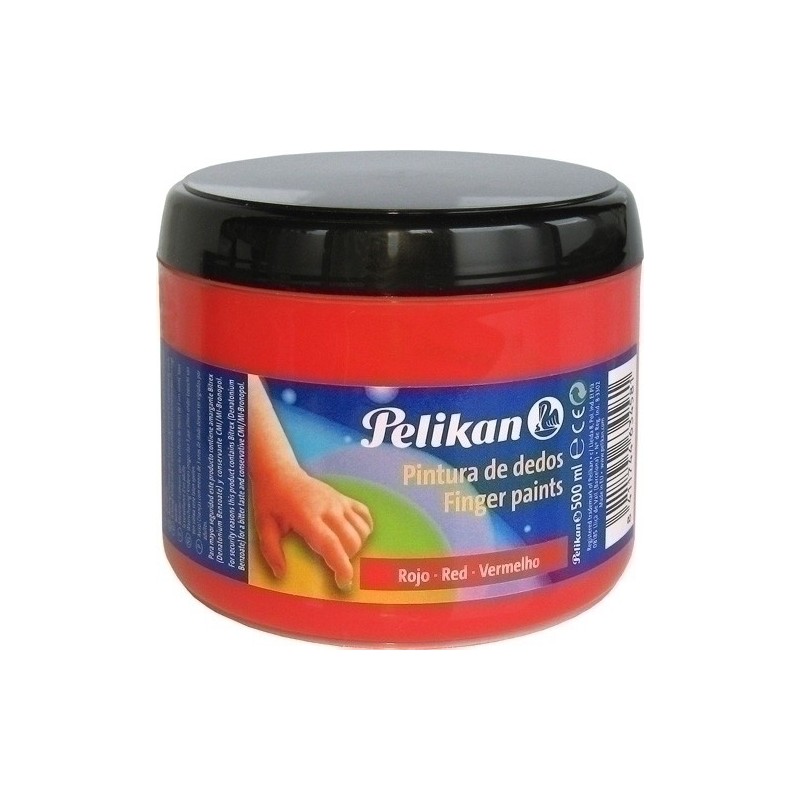 63458/24004985-PINTURA DEDOS PELIKAN 500 ml BERMELLON precio por 1 unidades