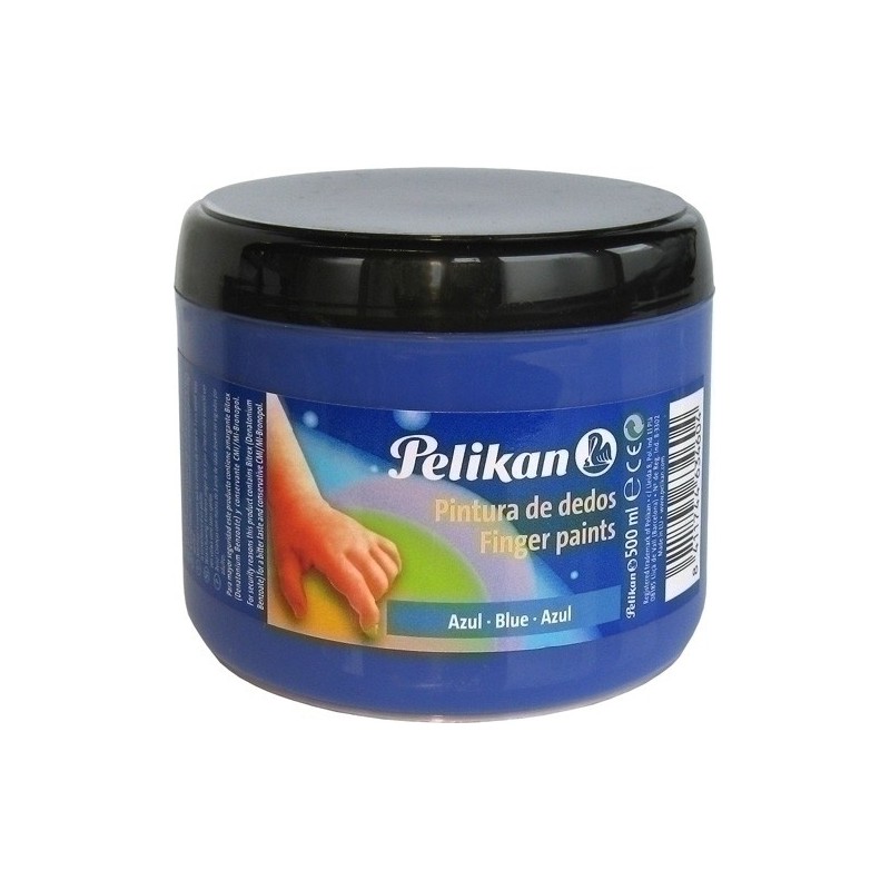 63460/24005005-PINTURA DEDOS PELIKAN 500 ml AZUL CELEST precio por 1 unidades