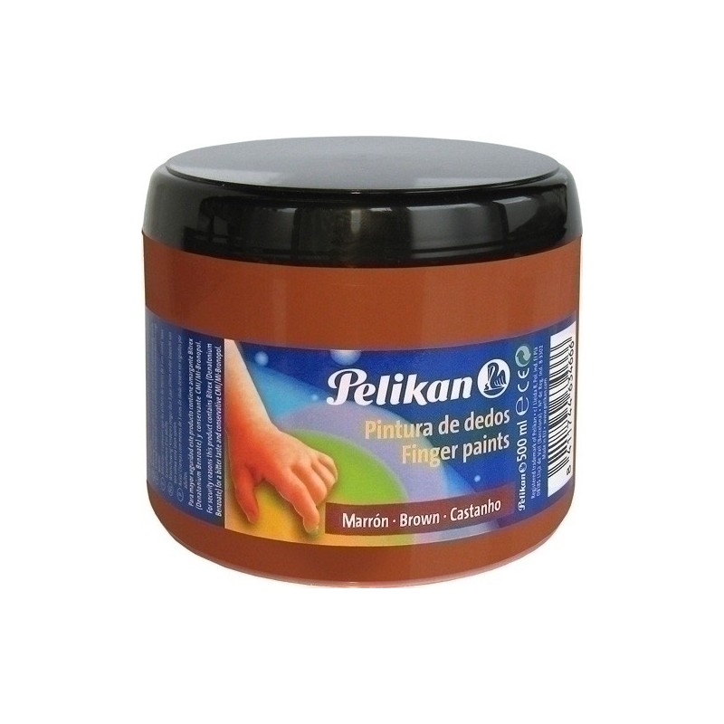 63466/24005029-PINTURA DEDOS PELIKAN 500 ml SIENA TOSTA precio por 1 unidades