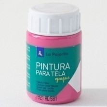 207322-PINTURA TELA PAJARITA 35 ml TO-08 MAGENT precio por 6 unidades