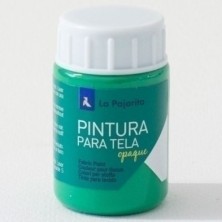 206922-PINTURA TELA PAJARITA 35 ml TO-14 VERDE precio por 6 unidades