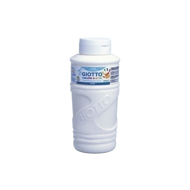 F472901-PINTURA DEDOS GIOTTO 750 ml BLANCO precio por 1 unidades