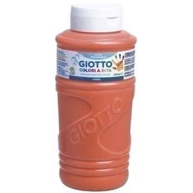 F472905-PINTURA DEDOS GIOTTO 750 ml NARANJA precio por 1 unidades