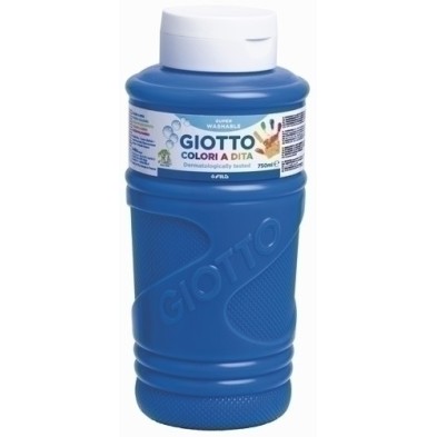 F472915-PINTURA DEDOS GIOTTO 750 ml AZUL precio por 1 unidades