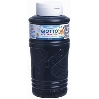F472924-PINTURA DEDOS GIOTTO 750 ml NEGRO precio por 1 unidades