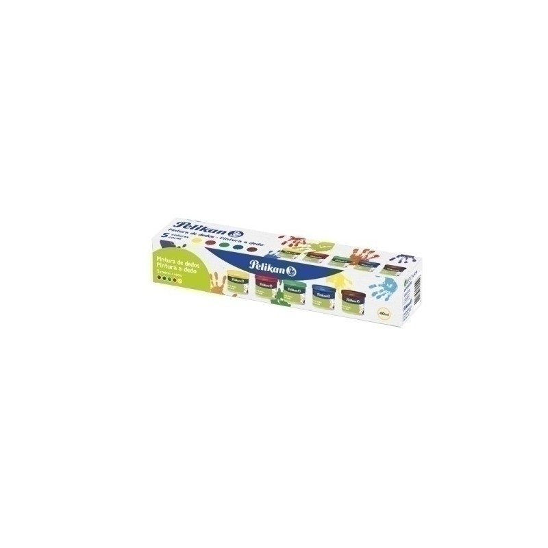 100435939-PINTURA DEDOS PELIKAN CD/40S 40 ml SET 5 precio por 1 unidades