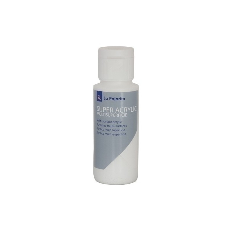 177476-PINTURA ACRIL.PAJARITA 60 ml BLANCO A-01 precio por 6 unidades