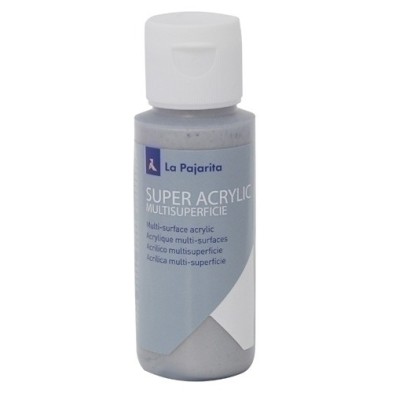 182476-PINTURA ACRIL.PAJARITA 60 ml PLATA A-50 precio por 6 unidades