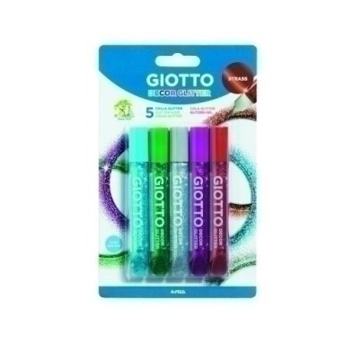 F545200-COLA GIOTTO GLITTER STRASS B/5 precio por 1 unidades