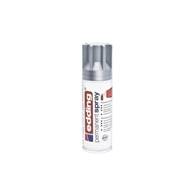 5200923-PINTURA ACRIL.EDDING 200 ml PLATA MATE precio por 1 unidades