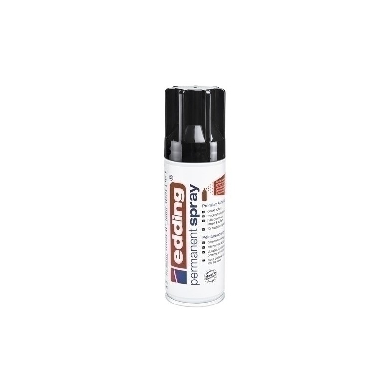 5200951-PINTURA ACRIL.EDDING 200 ml NEGRO INTENS precio por 1 unidades