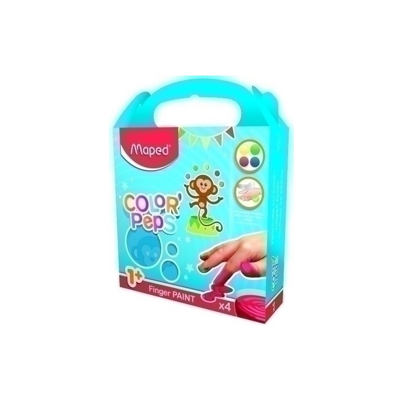 812510-PINTURA DEDOS MAPED CAJA DE 4 SURT. precio por 1 unidades