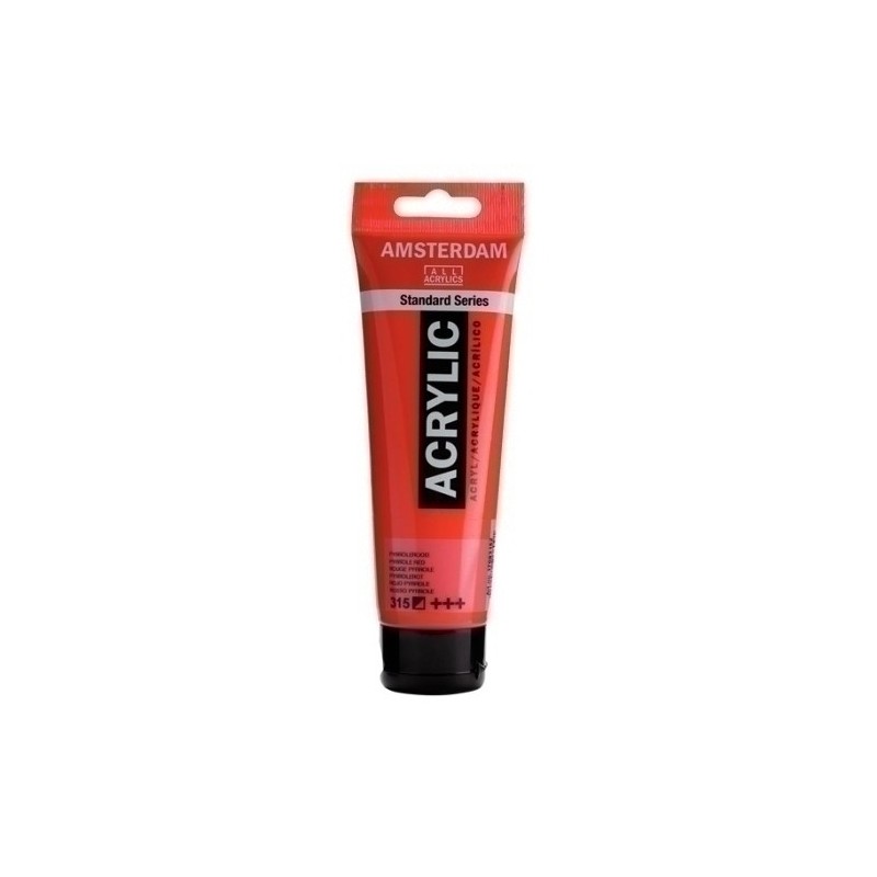 17093152-PINTURA ACRIL.AMSTERDAM 120 ml ROJO PYRR precio por 3 unidades