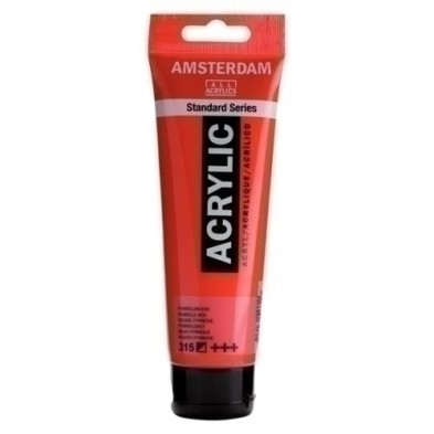 17093152-PINTURA ACRIL.AMSTERDAM 120 ml ROJO PYRR precio por 3 unidades