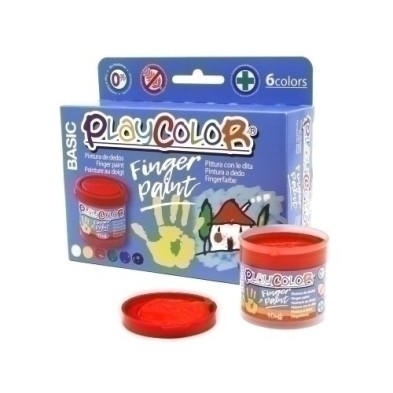 17591-PINTURA DEDOS PLAYCOLOR 40 ml EST. 6 precio por 1 unidades