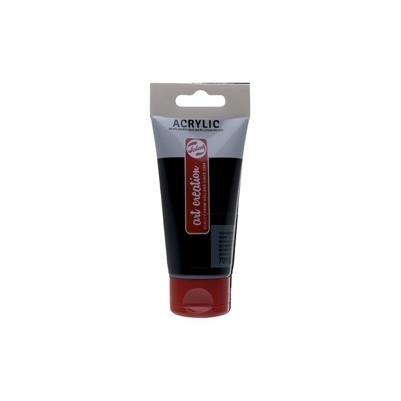 3511701M-PINTURA ACRIL.TALENS 75 ml NEGRO MARFIL precio por 3 unidades