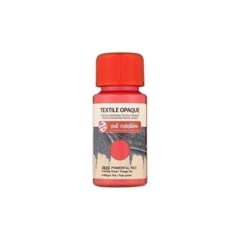 402430230-PINTURA TELA TALENS OPACA 50ml ROJO precio por 1 unidades
