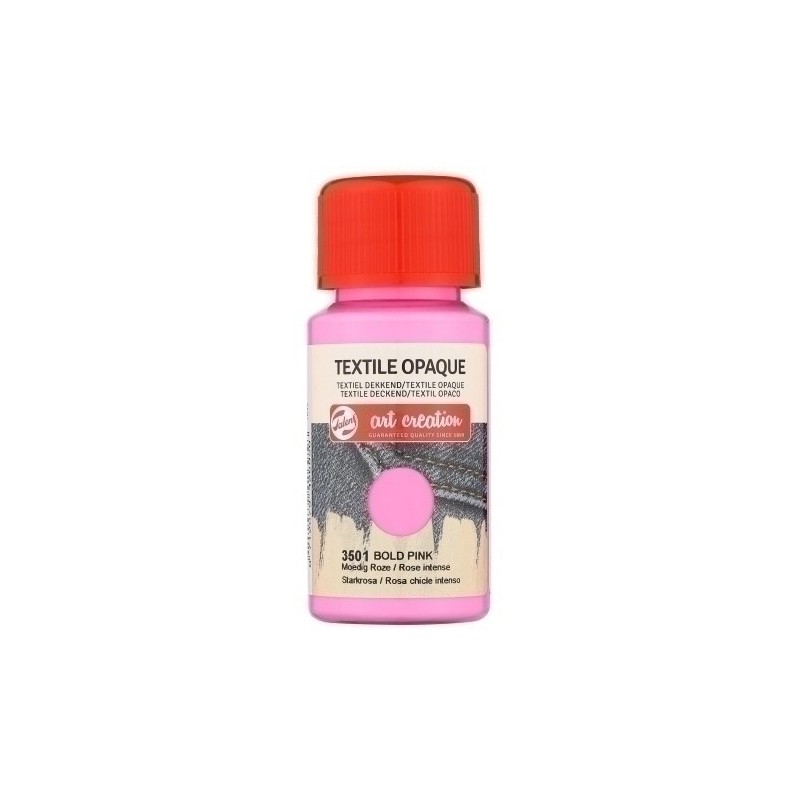402435010-PINTURA TELA TALENS OPACA 50ml ROSA precio por 1 unidades