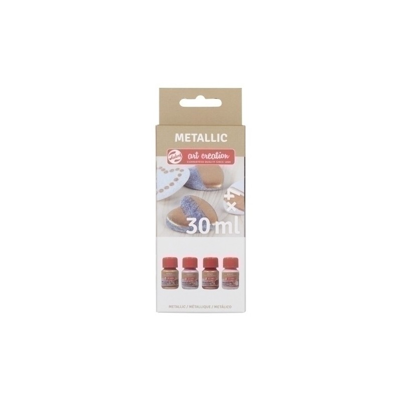 424900001-PINTURA ACRIL.TALENS 30 ml METALICO S/4 precio por 1 unidades