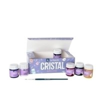 999994-PINTURA CRISTAL PAJARITA 25 ml ESTUCHE 6 precio por 1 unidades