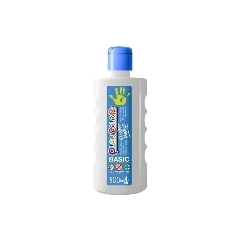 17701-PINTURA DEDOS PLAYCOLOR 500 ml BLANCO precio por 6 unidades