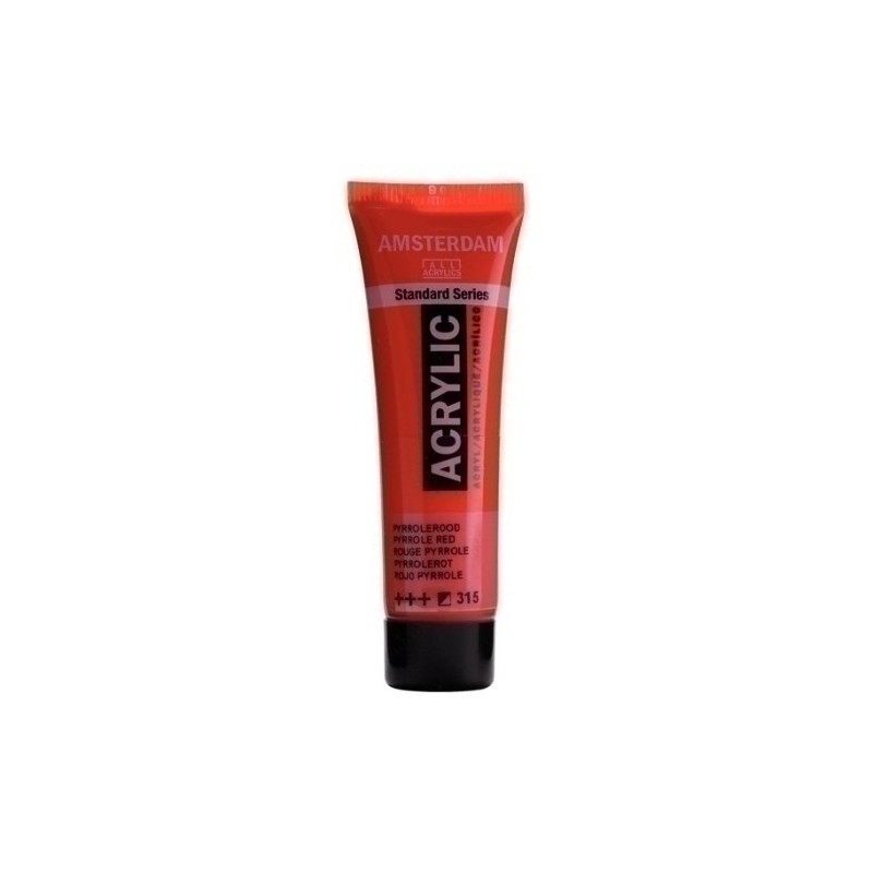 17043150-PINTURA ACRIL.AMSTERDAM  20 ml ROJO PYRR precio por 3 unidades
