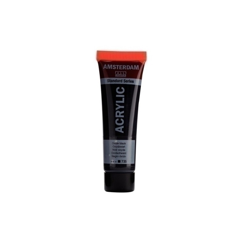 17047350-PINTURA ACRIL.AMSTERDAM  20 ml NEGRO OXI precio por 3 unidades