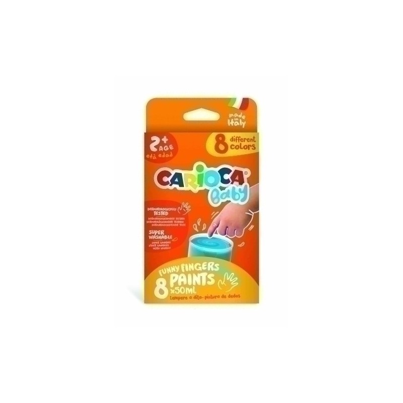 43174-PINTURA de DEDOS CARIOCA BABY 50 ml E/8 precio por 1 unidades