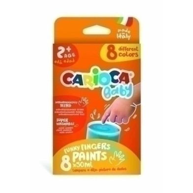 43174-PINTURA de DEDOS CARIOCA BABY 50 ml E/8 precio por 1 unidades