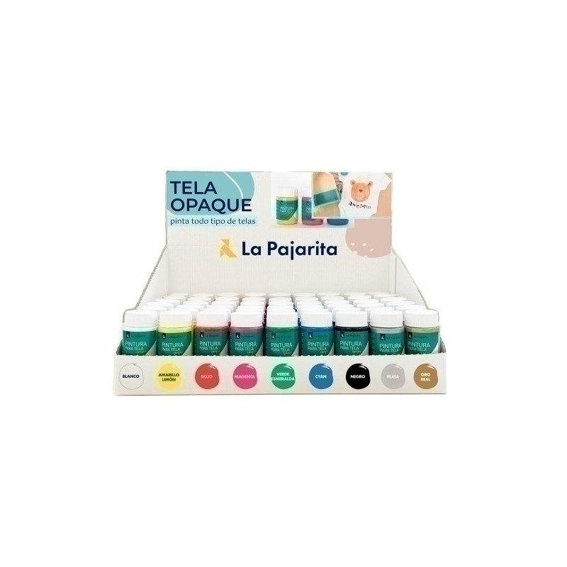 090916C-PINTURA TELA PAJARITA 35 ml SURT. EXP.54 precio por 1 unidades