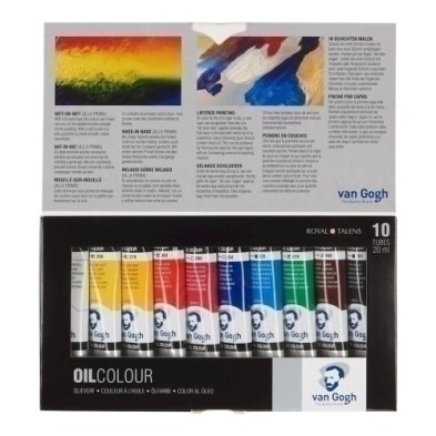 02820410-PINTURA OLEO VAN GOGH 20 ml ESTUCHE 10 precio por 1 unidades