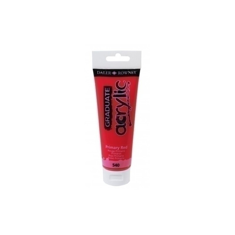 D123120540-PINTURA DALER ROWNEY GRADUATE 120ml ROJO precio por 3 unidades