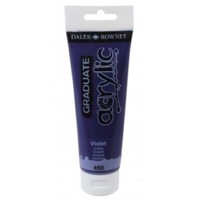 D123120450-PINTURA DALER ROWNEY GRADUATE 120ml VIOL precio por 3 unidades