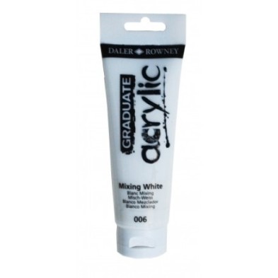 D123120006-PINTURA DALER ROWNEY GRADUATE 120ml M.WH precio por 3 unidades